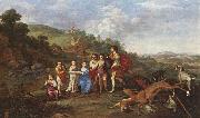 POELENBURGH, Cornelis van Children of Frederick V Prince Elector of Pfalz and King of Bohemia s oil painting picture wholesale